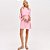 Vestido Curto Lança Perfume Mangas Pr26 Rosa Feminino - Imagem 3
