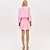Vestido Curto Lança Perfume Mangas Pr26 Rosa Feminino - Imagem 2