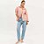 Calça Jeans Easy Lança Perfume Mom Sh Ve26 Azul Feminino - Imagem 3