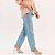 Calça Jeans Easy Lança Perfume Mom Sh Ve26 Azul Feminino - Imagem 1