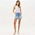Short Jeans Easy Lança Perfume Comfort H Ve26 Azul Feminino - Imagem 3