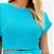 Blusa Lança Perfume Manga Curta Ve26 Azul Feminino - Imagem 4