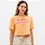Camiseta Easy Lança Perfume Cropped Ve26 Laranja Feminino - Imagem 1