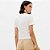 Camiseta Lança Perfume Baby Look Ve26 Off White Feminino - Imagem 2
