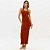 Vestido Super Midi Lança Perfume Frente Ve26 Marrom Feminino - Imagem 1