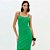 Vestido Super Midi Lança Perfume Canelad Ve26 Verde Feminino - Imagem 3