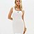 Vestido Curto Lança Perfume Canelado Ve26 Off White Feminino - Imagem 3
