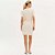 Vestido Curto Easy Lança Perfume Canelado Ve26 Bege Feminino - Imagem 2