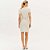 Vestido Curto Easy Lança Perfume Decote U Ve26 Bege Feminino - Imagem 2