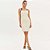 Vestido Curto Easy Lança Perfume Elástico Ve26 Bege Feminino - Imagem 3