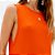 Vestido Super Midi Lança Perfume Friso Ve26 Laranja Feminino - Imagem 4