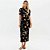 Vestido Super Midi Lança Perfume Frisos Ve26 Preto Feminino - Imagem 1