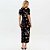 Vestido Super Midi Lança Perfume Frisos Ve26 Preto Feminino - Imagem 2