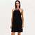 Vestido Curto Easy Lança Perfume Linho Ve26 Preto Feminino - Imagem 1