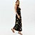 Vestido Super Midi Lança Perfume Canelad Ve26 Preto Feminino - Imagem 1