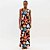 Vestido Super Midi Lança Perfume Sleeve Ve26 Marrom Feminino - Imagem 1