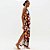 Vestido Super Midi Lança Perfume Sleeve Ve26 Marrom Feminino - Imagem 4