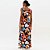 Vestido Super Midi Lança Perfume Sleeve Ve26 Marrom Feminino - Imagem 2