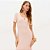 Vestido Super Midi Lança Perfume Canelado Ve26 Rosa Feminino - Imagem 3