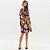 Vestido Curto Lança Perfume Estampado Ve26 Marrom Feminino - Imagem 2
