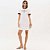 Vestido Curto Lança Perfume Bordado Ve26 Off White Feminino - Imagem 3