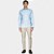 Camisa Aramis Regular Tricoline Stretch Pr26 Azul Masculino - Imagem 4