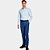 Camisa Aramis Slim Tricoline Stretch Pr26 Azul Masculino - Imagem 4