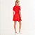 Vestido Curto Colcci Listrada Pr26 Vermelho Feminino - Imagem 4