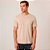 Camiseta Dudalina Essentials Color Pr26 Bege Claro Masculino - Imagem 3