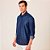 Camisa Jeans Dudalina Slim Pr26 Azul Escuro Masculino - Imagem 3