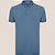 Camisa Polo Dudalina Piquet Jacquard Ve26 Azul Masculino - Imagem 1