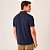 Camisa Polo Dudalina Jacquard Diagona Ve26 Marinho Masculino - Imagem 3