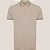 Camisa Polo Dudalina Jacquard Diagonal Ve26 Bege Masculino - Imagem 5