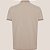 Camisa Polo Dudalina Jacquard Diagonal Ve26 Bege Masculino - Imagem 6