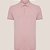 Camisa Polo Dudalina Jacquard Frisos Ve26 Rosa Masculino - Imagem 1