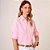 Camisa Dudalina Regular Linho Ve26 Rosa Feminino - Imagem 3