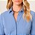 Camisa Slim Dudalina Tech Lisa Ve26 Azul Feminino - Imagem 4