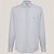 Camisa Slim Dudalina Listrada Slub Ve26 Branco Masculino - Imagem 1