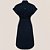 Vestido Chemise Dudalina Curto Liso Ve26 Azul Feminino - Imagem 2