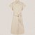 Vestido Chemise Dudalina Curto Liso Ve26 Bege Feminino - Imagem 1