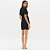 Vestido Curto Lança Perfume Canelado Ve26 Preto Feminino - Imagem 4