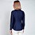 Camisa Dudalina Luxury Cetim Ve26 Marinho Feminino - Imagem 2