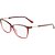 Armação Calvin Klein CK21524 605 Vermelho Feminino - Imagem 1