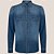 Camisa Jeans Dudalina Slim Dry Pr26 Marinho Masculino - Imagem 1