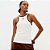 Regata Lança Perfume Canelada Bordad Ve26 Off White Feminino - Imagem 1