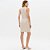 Vestido Curto Easy Lança Perfume Gorgurão Ve26 Bege Feminino - Imagem 2