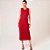 Vestido Dudalina Regata Texture Ve26 Vermelho Feminino - Imagem 1
