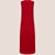 Vestido Dudalina Regata Texture Ve26 Vermelho Feminino - Imagem 6