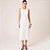Vestido Dudalina Regata Texture Ve26 Off White Feminino - Imagem 1