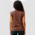 Camiseta Lança Perfume Sem Manga Ve26 Marrom Feminino - Imagem 2